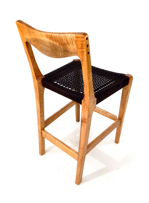 Stool with woven seat_1