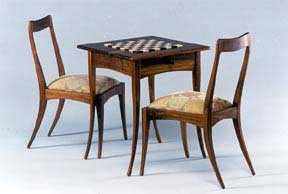 Square Game Table and Matching Chairs
